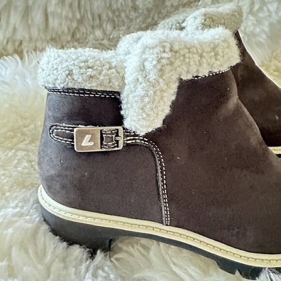 Lugz Bootie Brown Suede Boots Womens 8.5 Side Zipper - Picture 2 of 10